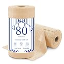 80 Pack Microfiber Cleaning Cloth Roll,Lint Free Rags Paper Towels &amp; Tear Away Reusable Towels,Washable Shop Rags,Wash Cloths Dish Rags(12" x 12") for Car Kitchen Window Garage-Apricot Yellow