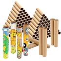 80 Pcs Cardboard Tubes 2 Size Cowhide Paper Towel Rolls Cardboard DIY Empty Toilet Paper Tubes Bulk for Craft Classroom Projects (1.4 x 10 Inch, 1.6 x 10 Inch)