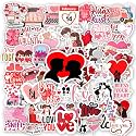 80 PCs Cute Love Stickers for Journal Laptop Diary Girls Scrapbooking DIY Sticker