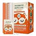 80 PCS Mosquito Repellent Wipes, Individually Wrapped Insect Repellent Wipes Made of Natural Plant-Based Essential Oils, Safe & Effective Insect Protection Perfect for Outdoor Activities, Long-Lasting