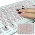 80 Pcs Raised Keyboard Keys' Stickers for Long Nails Typing and Gaming, SP