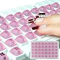 80 Pcs Raised Keyboard Keys' Stickers for Long Nails Typing and Gaming, PP