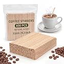 800 Pcs Wooden Coffee Stirrers, 4.3 Inch Stir Sticks for Espresso Cups