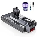 8000mAh SV15 V11 Click-in Battery Replacement 25.2V for Dyson 970425-01, 970938-01, SV15, SV18, V11 Animal, V11 Click-in, V11 Complete Extra, V11 Fluffy Extra, V11 Torque Drive Extra, V15, V15 Detect