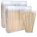 800Pcs 4 Inch Pointed Cotton Swabs, Wooden Precision Tip With Storage Case