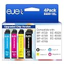 Remanufactured for 802XL Ink Cartridges for Epson Printer Replacement for Epson 802 Ink Cartridges Combo Pack Use to WF-4740 WF-4730 WF-4720 WF-4734 EC-4020 EC-4030 (4 Pack: Black Cyan Magenta Yellow)