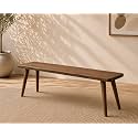 80cm Long Wooden Bench Sitting for Hallway, Living Room, or Garden | Modern Minimalist Design (100 * 30 * 45 cm)