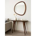 80cm Long Wooden Console Table for Living Room | Side Entrance Table for Home (80 * 25 * 77 Cm)