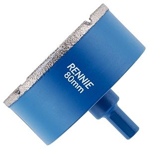 80mm diamond hole saw drill bit with tri shank for porcelain tiles ceramic slate stone granite marble glass diamond core holesawhole cutter