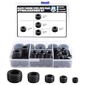 80Pcs Black Carbon Steel Pipe Plug Fittings Kit,5 Sizes