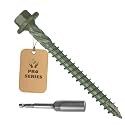 80PCS Timber Screws #14 x 2-1/2 Inch, Heavy Duty Self-Tapping Lag Screws