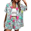 80s 90s 2 Piece Outfits for Women Retro Theme Party Disco Matching Sets