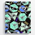 80s Vintage Animal Retro Neon Dinosaurs Skeletons Blanket Gifts for Boys Girls,Dinosaur Decor Plush Soft Lightweight Flannel Fleece Throw Blankets Dino Sheet for Teens Sofa Couch Chair 60x50In