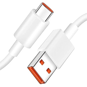 80w type-c usb cable for motorola edge 40 charging cable original like fast charger cable  dash warp dart flash super vooc data cable 65 amp 1 meter tcwv4 white