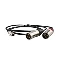 819AG Audio Cable MINI Female 5 Pins to 2 XLRR Male Plug Cable(1m)