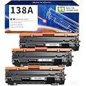 138A Toner Cartridge Replacement for 138A 138 A 138X 138 X Toner Cartridge ( with Chip ) Use for LaserJet Pro 3001dw 3001fdw MFP 3101fdw (3 Black)