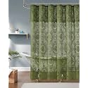 84 Inch Gothic Shower Curtain with Valance. SH Sage 84