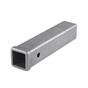 864455 REYSUN Hitch Adapter Weld on Trailer Hitch Receiver Tube 2 inch X 12 inch Combo Bar, Raw Steel Hitch Bar