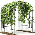 87in H Tall Garden Arch Trellis for Climbing Plants Outdoor