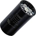 88-108 uF 88/108 mfd 220-250VAC Volts Round Motor Start Capacitor 50/60 Hz AC Electric - Compatible with Single Phase Motor Capacitors Condenser Straight Cool or Heat Pump Air Conditioner