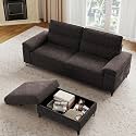 88.9734 L Shaped Sectional Couches Deep Seat