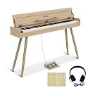 88 Key Digital Piano Keyboard for Beginners with Triple Pedal