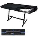 88 Keys Piano Keyboard Dust Cover, Music Dirt Proof Stretchy Electronic Keyboard Cover With Durable Elastic &amp; Cord Lock Must Have Piano Accessories