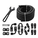 8AN 20FT Fuel Line Hose Kit with Fitting,Braided 1/2" CPE Fuel Oil Hose