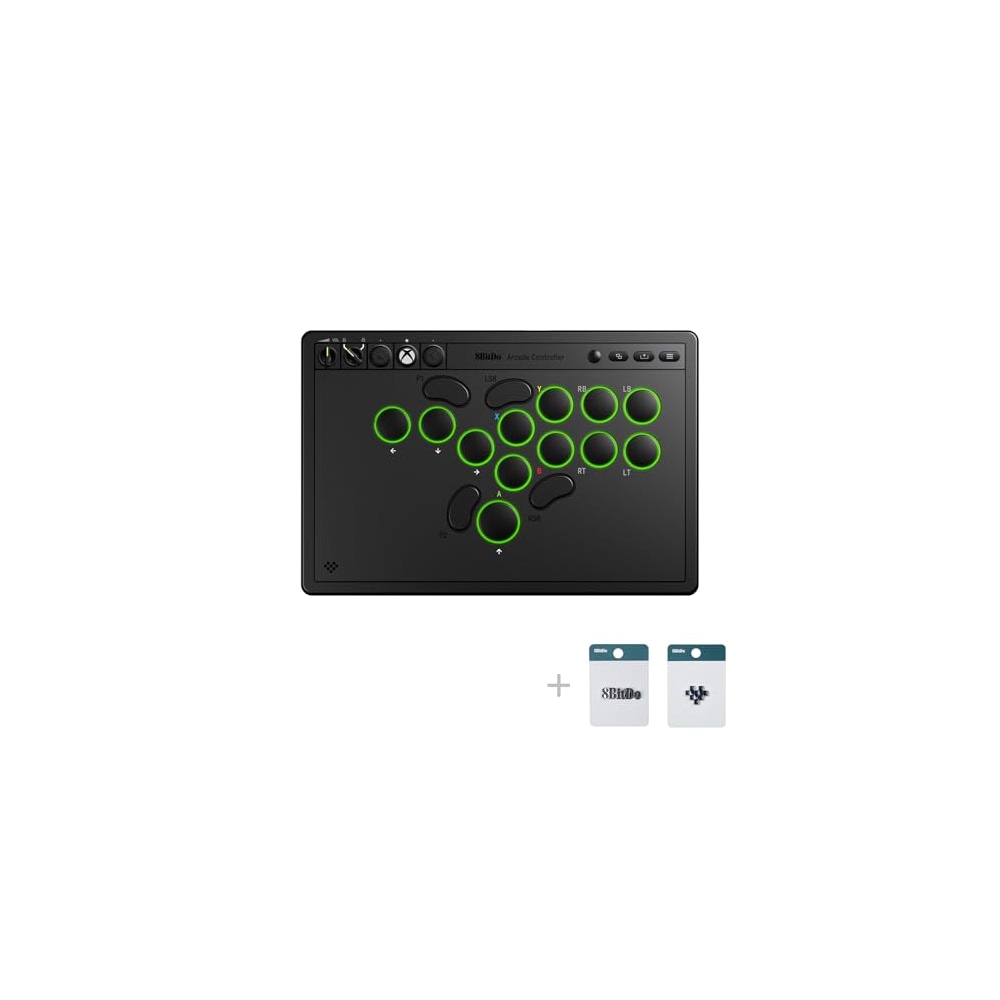 Programmable Xbox Controller 8BitDo All-Button Arcade Controller for Xbox Series X|S, Xbox One & PC ...