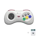 8Bitdo M30 Wireless Bluetooth Controller Retro Gamepad - White