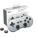 8Bitdo SN30 Pro Wireless Bluetooth Controller with Joysticks Rumble Vibration USB-C Cable Gamepad for Windows, Mac OS, Android, Steam, Compatible with Nintendo Switch