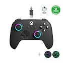 8Bitdo Ultimate C Wired Controller with RGB Lighting Fire Ring - Dark Gray