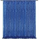 Royal Blue Sequin Backdrop Curtain Wall Backdrop Party Decorations 8FTx8FT