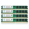 8GB Kit (2GBX4) DDR2 800 Udimm RAM, Motoeagle PC2 6400 6400U 1.8V CL6 240 Pin Non-ECC Unbuffered Desktop Memory Modules