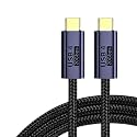 8K 100W USB 4.0 Type C to C Cable Super Fast for S24 S25 Data Video 1M 2M 300cm(1m,Straight)