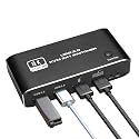 LICAEVEY 8K@60Hz HDMI2.1 KVM Game Accessory 2 in 1 Out, USB 3.0 Switcher for 2 Computers Sharing Monitor Keyboard Mouse Printer, with Hotkey & Plug and Play
