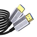 8K Fiber Optic HDMI Cable 30ft, 48Gbps Long HDMI 2.1 Cable 8K@60Hz/4K@120Hz, Ultra HD HDR, eARC, Directional (Source to Display), for PS5 4 3/Xbox/TV/Monitor/Laptop/Projector/Blu-ray