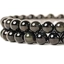Natural Black Obsidian Round Beads 8mm 45Pcs for DIY Jewelry Making