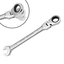 8mm Flex Head Ratchet Wrench 12 Point Chrome Vanadium Spanner