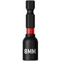 BLACK CANYON 8mm Magnetic Nut Driver Bit, 1/4-Inch Hex Shank, 1 Piece