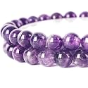 Natural Amethyst Round Beads 8mm 45Pcs for DIY Jewelry Making