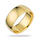 8mm Solid Gold Wedding Bands for Women or Men, 10k or 14k Gold Rings, Comfort Fit Womens and Mens Wedding Ring - Premium Collection from EWB