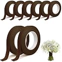 8Pack Floral Tape Brown Flower Tape for Thanksgiving Decor Bouquet Wrapping