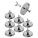 8Pack Magnetic Flag Holder 1.43" Strong Round Base Magnet
