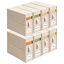 Sheet Organizers and Storage for Linen Closet, 8Pack Beige