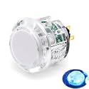 8PCS Original Qanba Illuminated Push Button 30MM 24MM Qanba Sanp In LED Buttons for Arcade Machine DIY Cabinet Machine JAMMA
