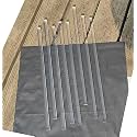 8pcs 25/64" x25/64 x12in 0.4"(10mm) Clear Acrylic Square Rods PLEXIGLASS Lucite Plastic Rod