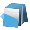 8PCS 6061 Aluminum Sheet Metal 1/8" x 4" x 6", Aluminum Plates Covered with Protective Film, Heat Treatable Aluminum Flat Bar for DIY Craft, Industry