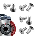 8PCS Brake Disc Rotor Screws, Brake Disc Bolts, Front and Rear Stainless Steel Retaining Screws, Auto Accessories Car Torx Rotor Countersunk Bolts for Buick Chevry GMC, Replace OEM# 11609271