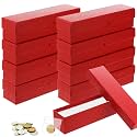 8Pcs Coin Storage Box for Collectors Fit 2×2 Inch Holders, Red